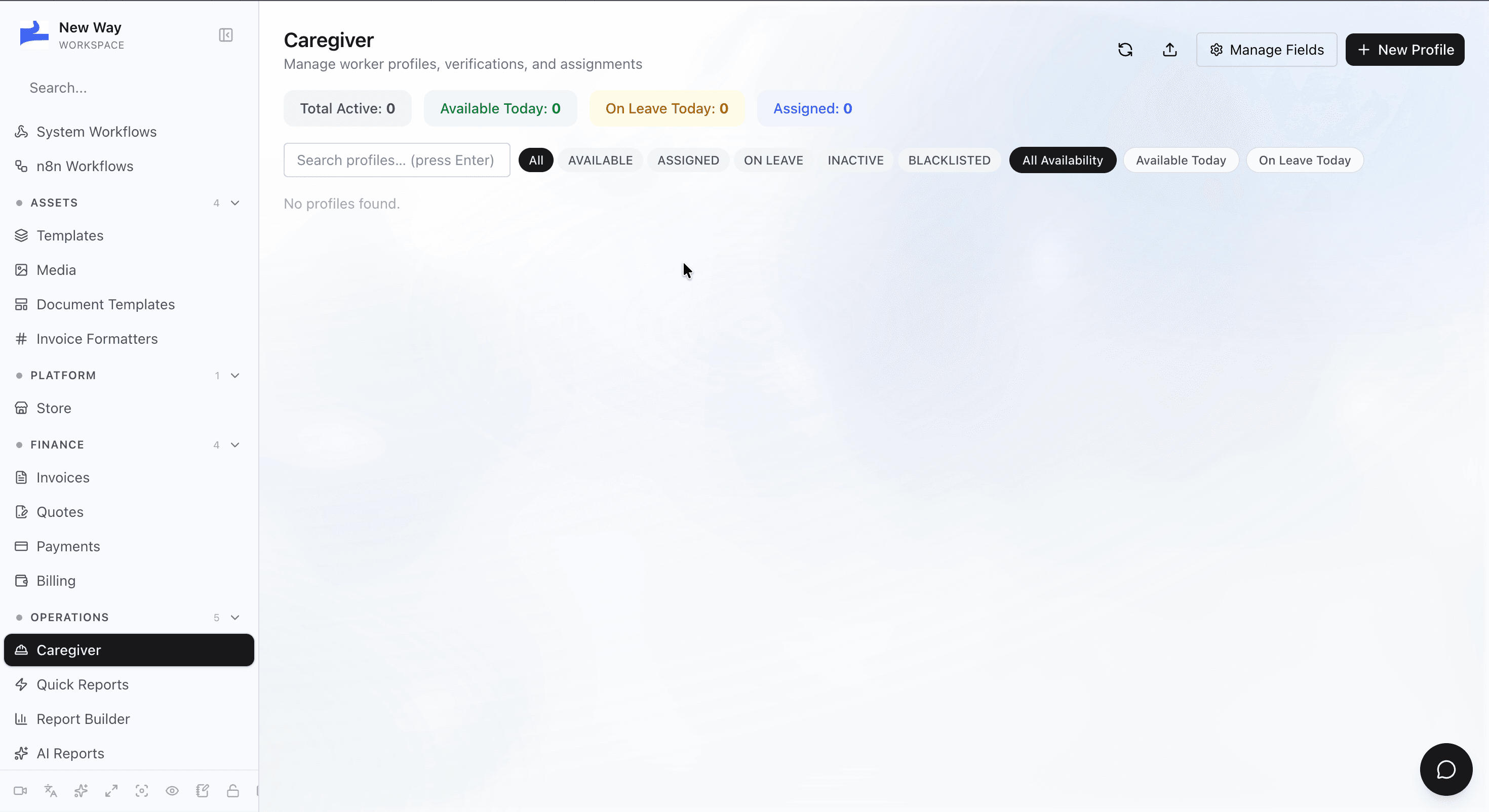 Worker Jobs screenshot